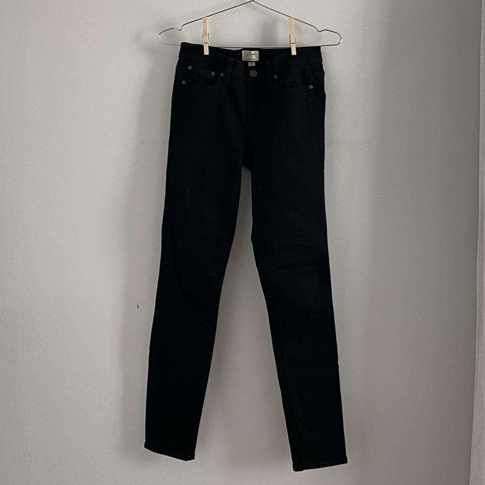 J Crew Toothpick Jeans Black